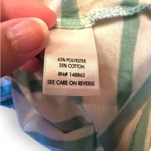 Women’s torrid 1 Mint Striped Everyday Signature Jersey Crew Neck Tee 14 16 1X - Picture 11 of 13